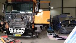 Vrachtwagen een nieuw laagje verf