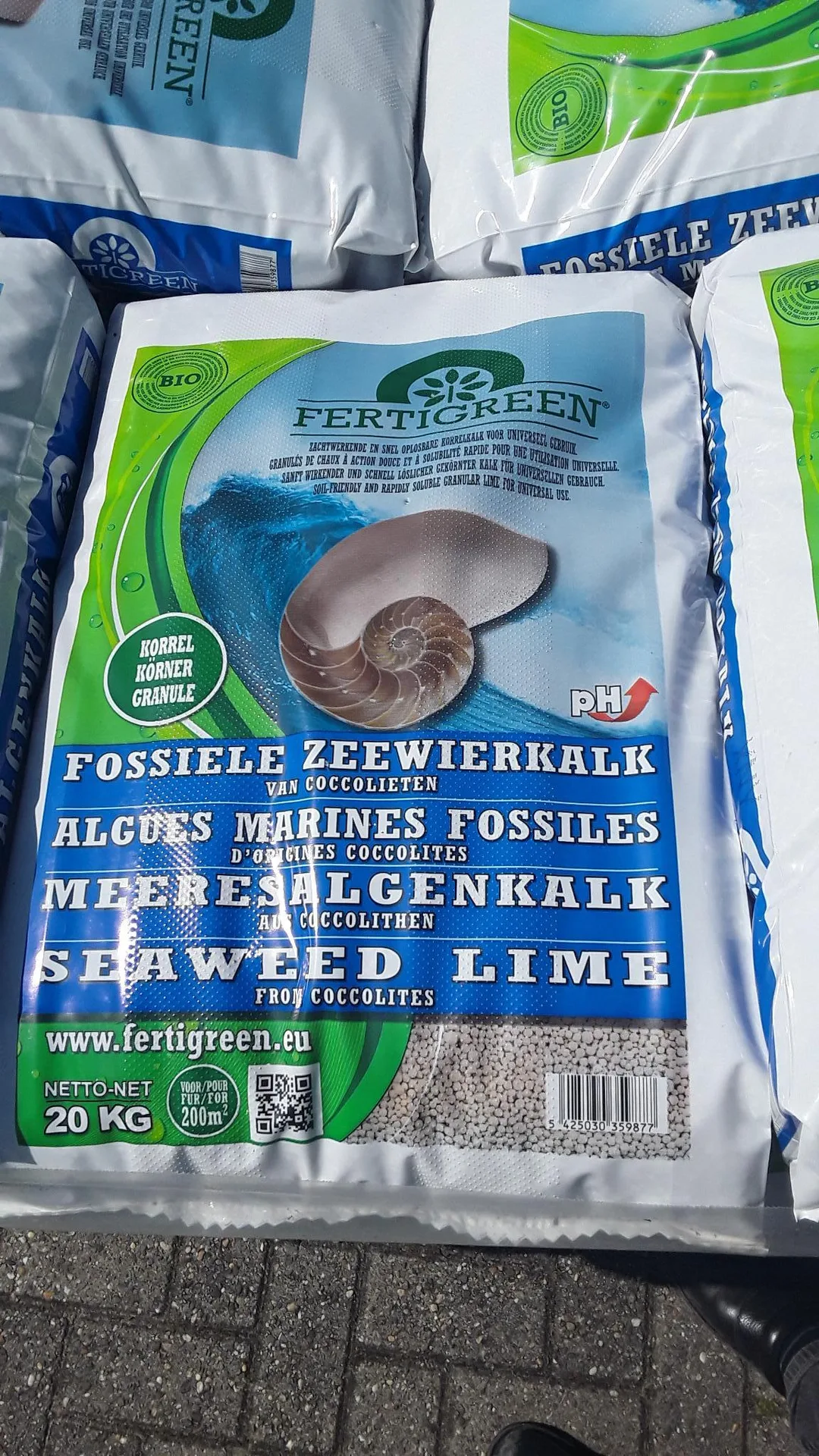 Zeewier kalk
